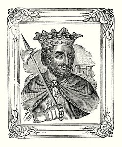 Richard I wurde 1157 geboren, 1189 gekrönt und starb 1199 (Gravur) von English School