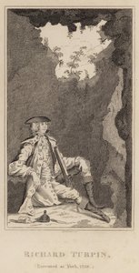 Richard Turpin, hingerichtet in York, 1739 von English School