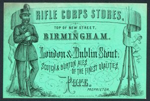 Rifle Corps Stores, Visitenkarte des Inhabers, Pope von English School