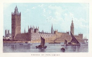 Themse: Houses of Parliament von English School