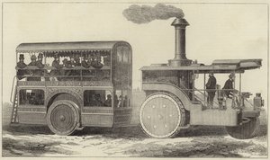 Straßendampfer und Omnibus für die indische Regierung von English School