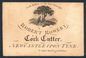Robert Rowley, Korkschneider, Visitenkarte von English School