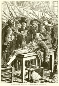 Robespierre verwundet am 9. Thermidor von English School