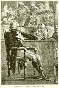 Robespierre in der Nationalversammlung von English School