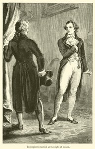Robespierre erschrickt beim Anblick von Denon (Gravur) von English School