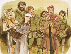 Robin Hood und seine fröhlichen Männer von English School