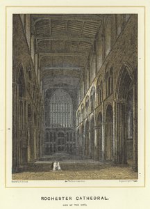 Kathedrale von Rochester, Blick auf das Kirchenschiff von English School