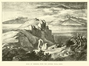 Felsen des Tiberius, mit der Jupiter-Villa, Capri von English School