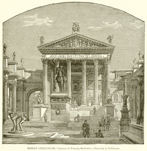 Römische Struktur.—Tempel der Pallas, restauriert von English School