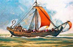 Römisches Frachtschiff von English School