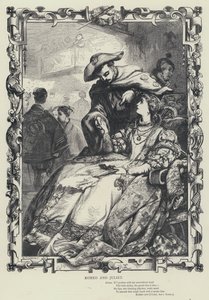Romeo und Julia, Akt I, Szene 5 (Gravur) von English School