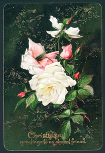 Rosen, Weihnachtskarte von English School