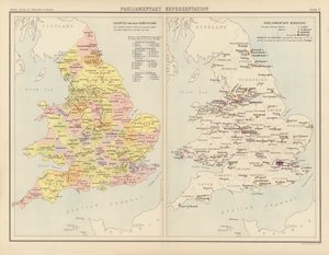 Royal Atlas, ca. 1900: Parlamentarische Vertretung von English School