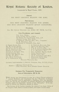 Royal Botanic Society of London von English School