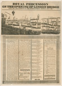 Königlicher Umzug zur Eröffnung der London Bridge, 1. August 1831