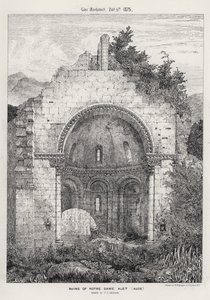 Ruinen von Notre Dame Alet, Aude von English School