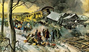 Russisches Eisenbahnunglück