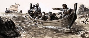 Saint Malo entkommt den marodierenden Wikingern