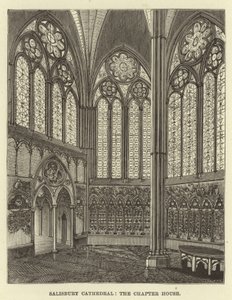 Salisbury Kathedrale, das Kapitelhaus von English School