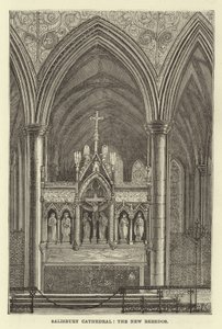 Salisbury Kathedrale, das neue Reredos von English School