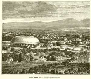 Salt Lake City mit Tabernakel von English School