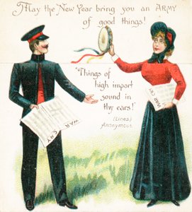 Heilsarmee, Neujahrskarte von English School