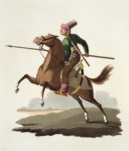 Saphir, aus Kostüme der verschiedenen Nationen, Band VII, Die Militäruniform der Türkei, von Thomas MacLean, veröffentlicht ca. 1800-18 von English School