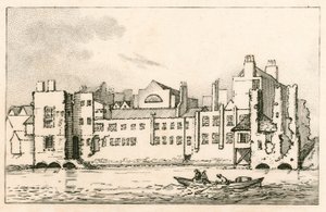 Savoy, London, wie es derzeit ist, 1792 von English School