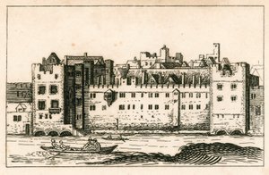 Savoy, London, wie es im Jahr 1650 war, nach einer Radierung von W. Holler von English School