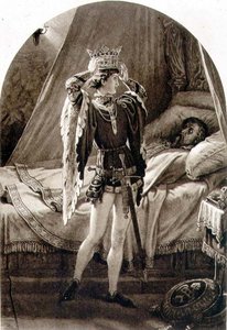 Szene aus Henry IV (Teil I) Akt IV, Szene 2 von William Shakespeare (1564-1616) von English School