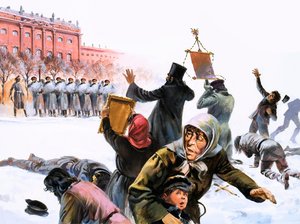 Szene aus der Russischen Revolution von 1905