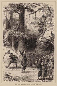 Szene aus "Die vierzig Räuber" im Drury Lane Theatre (Gravur)