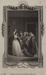 Szene aus Die Geschichte von Sir Charles Grandison, von Samuel Richardson von English School