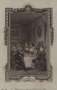 Szene aus Die Geschichte von Sir Charles Grandison, von Samuel Richardson von English School