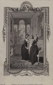 Szene aus Die Geschichte von Sir Charles Grandison, von Samuel Richardson von English School