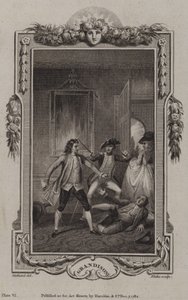 Szene aus Die Geschichte von Sir Charles Grandison, von Samuel Richardson von English School