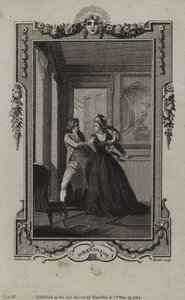 Szene aus Die Geschichte von Sir Charles Grandison, von Samuel Richardson von English School