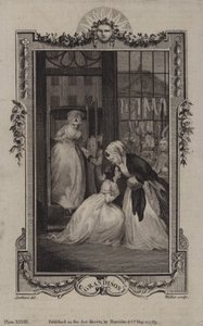 Szene aus Die Geschichte von Sir Charles Grandison, von Samuel Richardson von English School