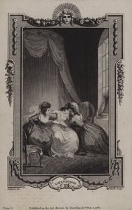 Szene aus Die Geschichte von Sir Charles Grandison, von Samuel Richardson von English School