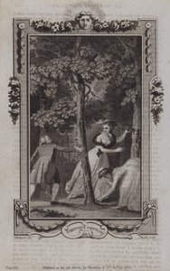 Szene aus Die tugendhafte Waise, von Mary Collyer von English School