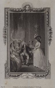 Szene aus Die tugendhafte Waise, von Mary Collyer von English School