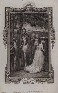 Szene aus der Fortsetzung von Miguel de Cervantes Don Quixote, geschrieben von Alonso Fernandez de Avellaneda von English School