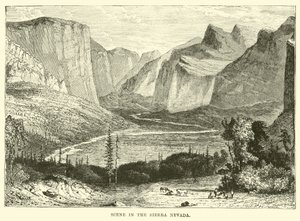 Szene in der Sierra Nevada von English School