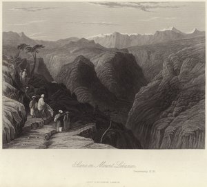 Szene auf dem Berg Libanon von English School