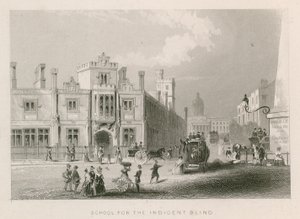 Schule für Blinde, St. Georges Field, Southwark, London von English School