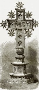 Skulptiertes Kreuz im Schatzhaus von Karyes von English School