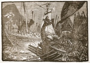 Seeschlacht zwischen Ptolemaios und Demetrios Poliorketes vor Salamis