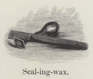 Siegellack (Gravur) von English School