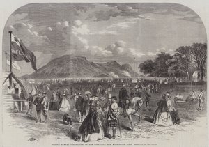 Zweiter jährlicher Wettbewerb der Edinburgh und Midlothian Rifle Association (Gravur) von English School