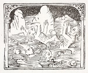 Zweites: Lazarus beschreibt, was er in der Hölle gesehen hat - ein gefrorener Fluss mit kaltem Wind, in den die Neidischen geworfen werden von English School